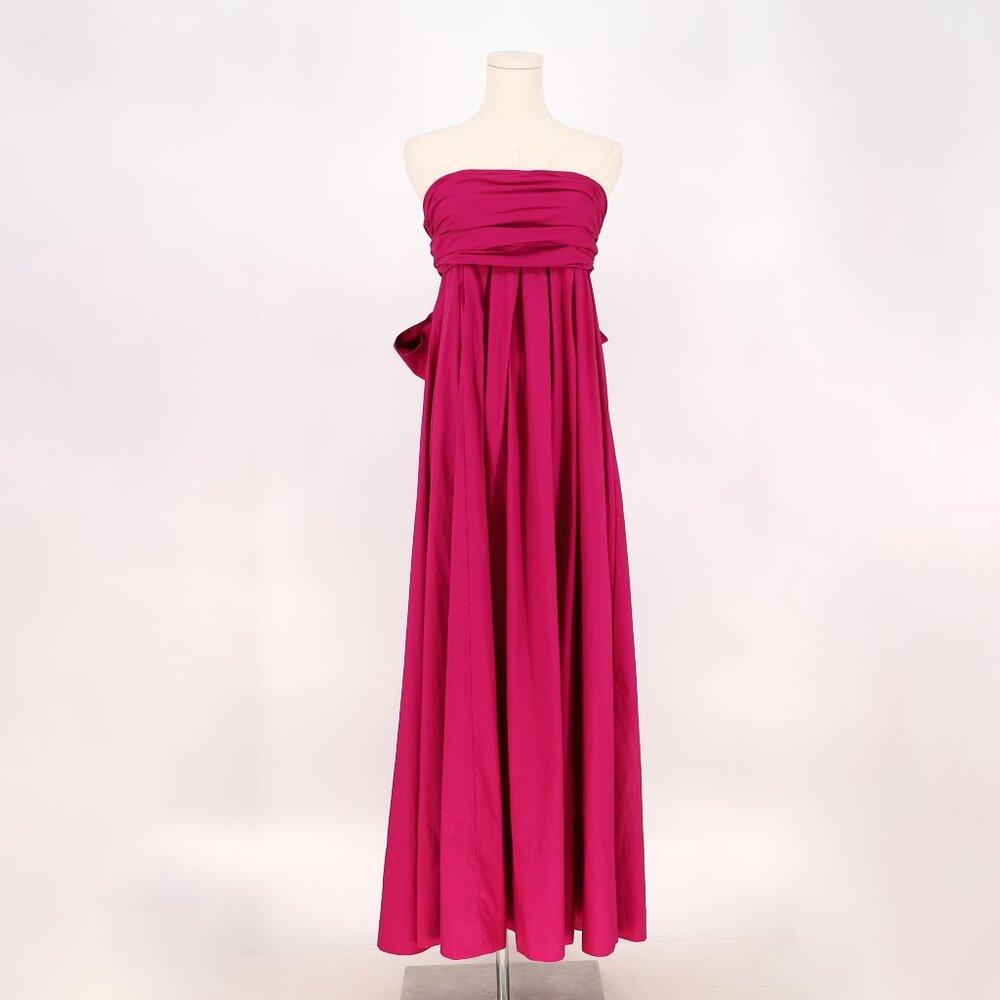 NWT J.CREW COLLECTION Strapless Bow-Back Maxi Dress Dark Hot Pink Size 4